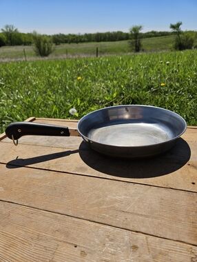 Vintage Revere Ware 10" Copper Clad Stainless Skillet Pan 2363973 USA 1801